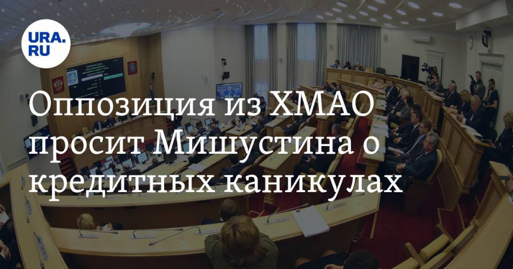 Оппозиция из ХМАО просит Мишустина о кредитных каникулах. Самих депутатов обвиняют в популизме