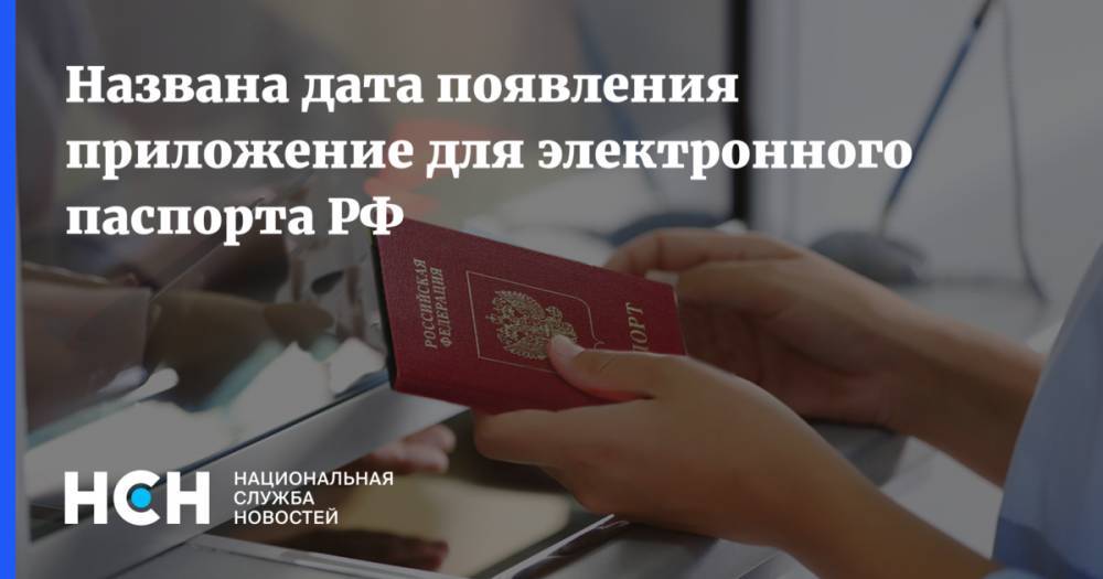 Названа дата появления приложение для электронного паспорта РФ