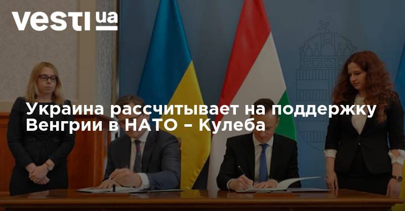 Украина рассчитывает на поддержку Венгрии в НАТО – Кулеба