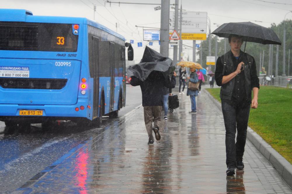 Сильный ливень не повлиял на работу транспорта Москвы