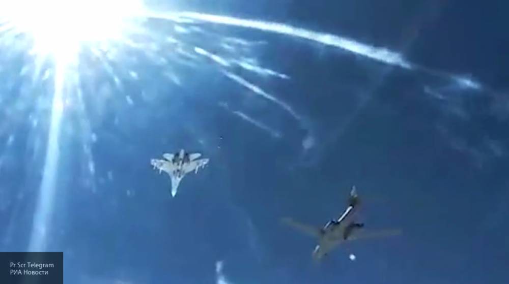 Опубликовано видео перехвата российскими истребителями двух самолетов ВВС США