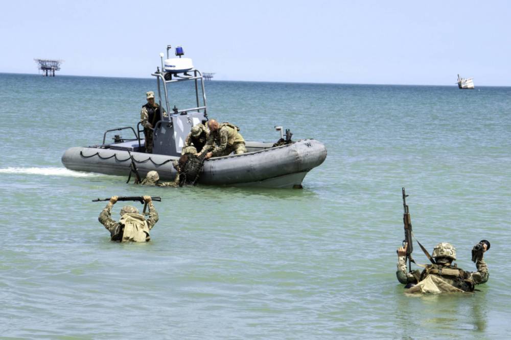 На Азовском море прошли учения украинских морпехов. Фото