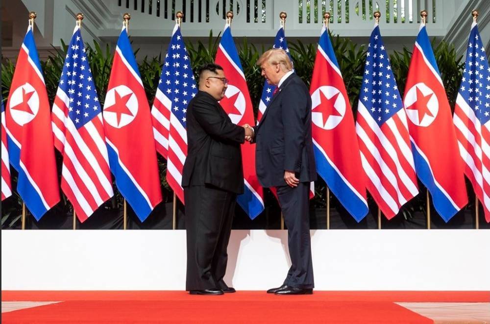Трамп заявил, что рад видеть Ким Чен Ына в добром здравии