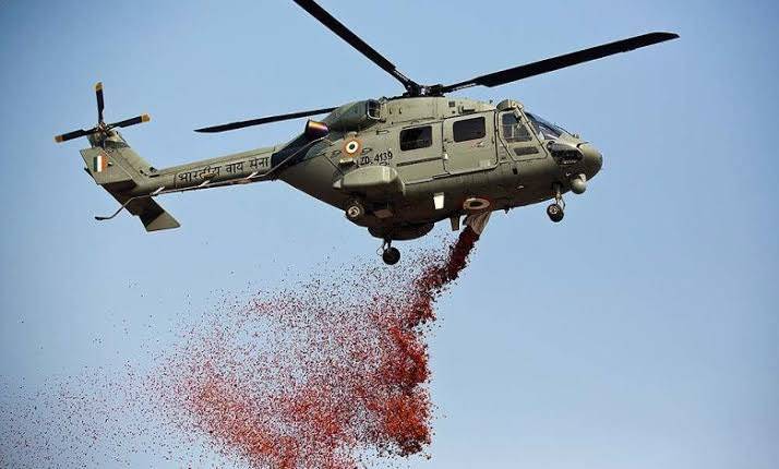 Вот это благодарность: борющихся с COVID врачей осыпали с вертолетов лепестками роз