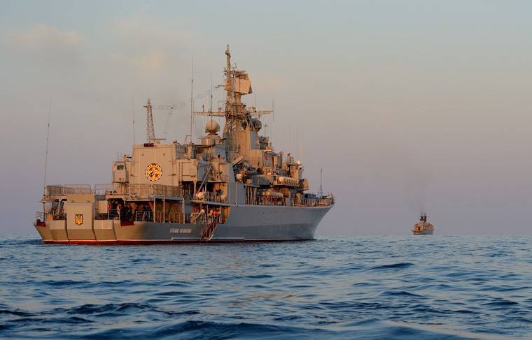 Флагман ВМС Украины «Гетман Сагайдачный» провёл учения в Чёрном море