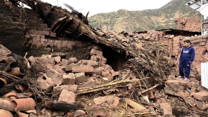На юге Перу произошло землетрясение магнитудой 5,9
