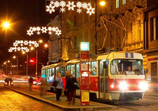 Как будет работать общественный транспорт Праги в зимние праздники