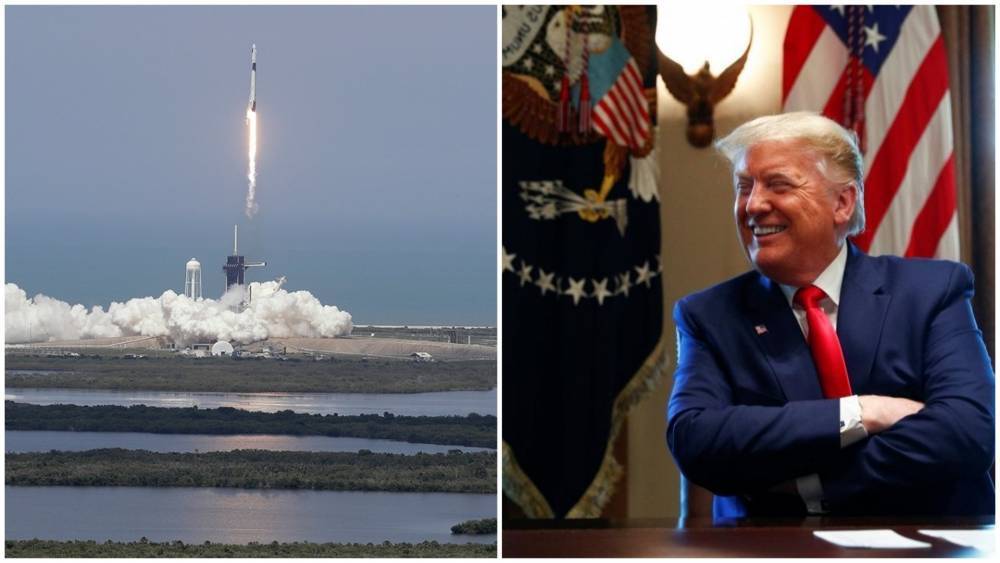 Запуск корабля SpaceX: Трамп рад концу зависимости от России, а Россия смогла поздравить США