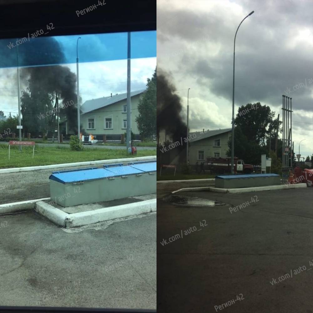 В Кемерове загорелся легковой автомобиль