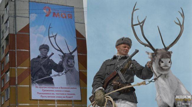 В Коми поздравили с Днём Победы фотоснимком финского солдата-оккупанта