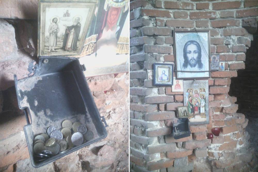 Неизвестные продолжают восстанавливать храм в Шилово