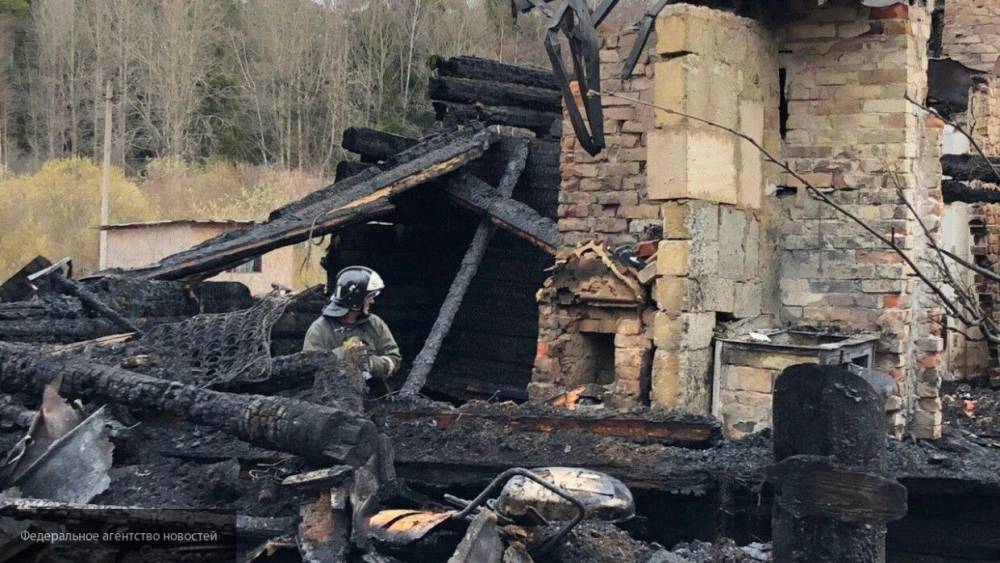 Житель Вологодской области погиб при пожаре в собственном доме