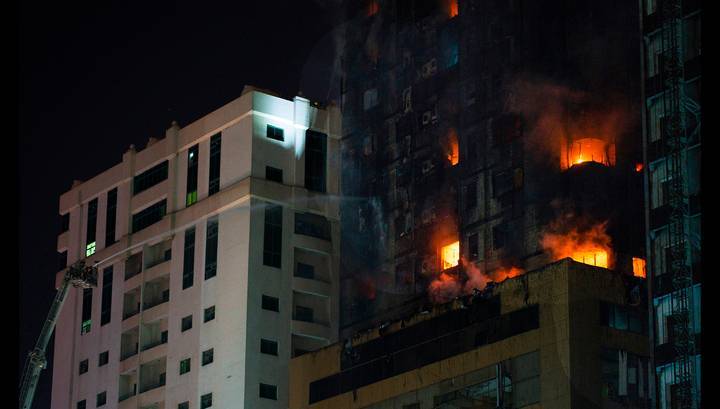 Потушен пожар в небоскребе в Арабских Эмиратах