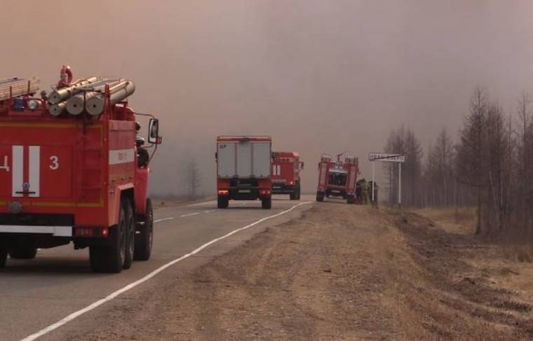 Пожарные потушили огонь в дачном посёлке Забайкальского края