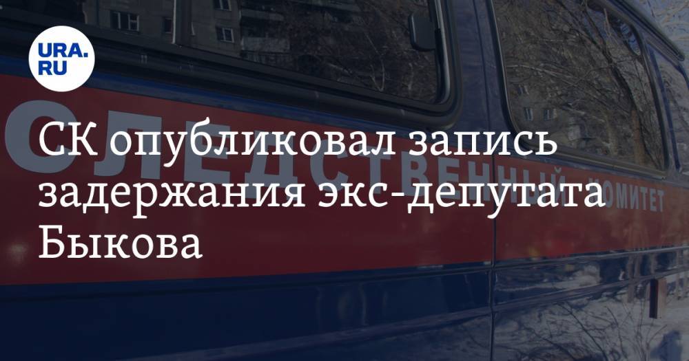 СК опубликовал запись задержания экс-депутата Быкова. ВИДЕО
