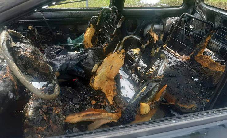 В Светлогорске за сутки сгорели две машины