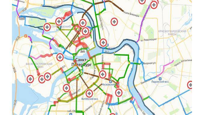 Петербург на время пандемии могут опутать временными велодорожками