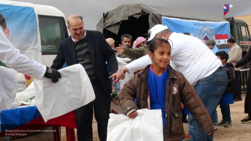 Российское судно привезло в Тартус 846 тонн гуманитарной помощи для Сирии