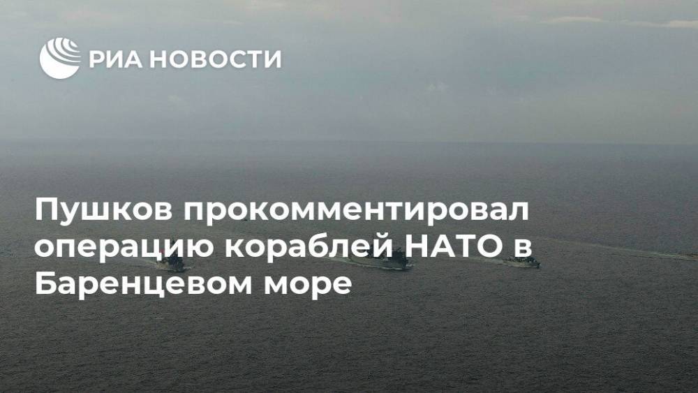 Пушков прокомментировал операцию кораблей НАТО в Баренцевом море