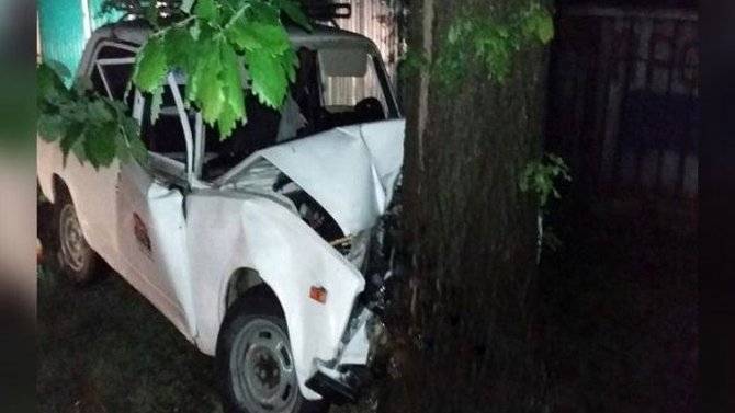 В Краснодарском крае ВАЗ врезался в дерево – погибла женщина