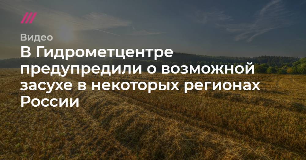В Гидрометцентре предупредили о возможной засухе в некоторых регионах России