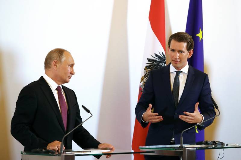 Путин обратился к народу Австрии по местному телевидению