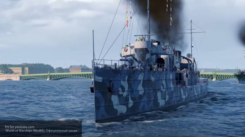 Корабли Советского флота прошли виртуальным парадом по Неве 60-ых годов