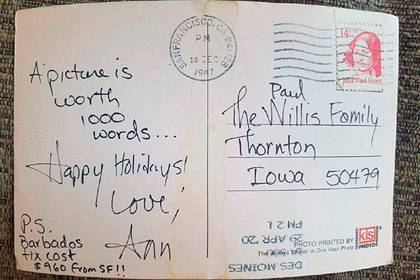 Мужчина получил отправленную 33 года назад открытку благодаря коронавирусу