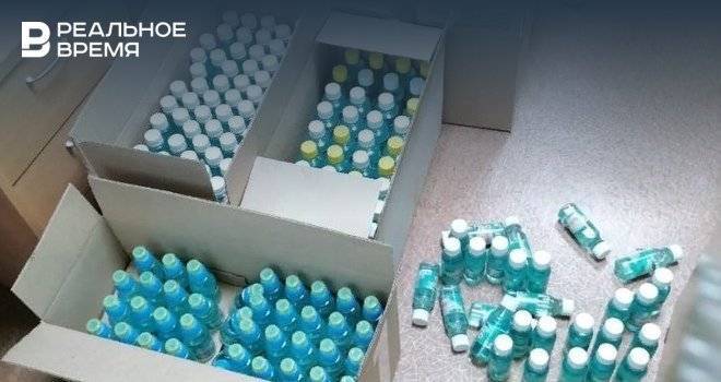 В Казани нашли более 300 литров нелицензированного антисептика