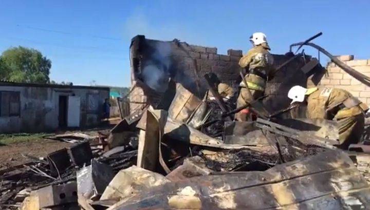 Опубликовано видео с места губительного пожара в Башкирии