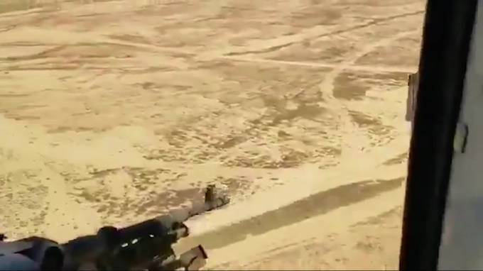 Расстрел машины ИГИЛ* с Ми-171 попал на видео