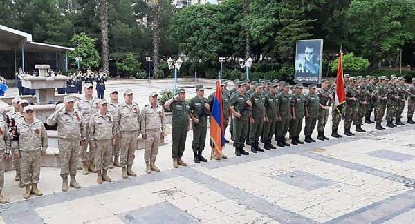 Армянские военные в Сирии почтили память героев Великой Отечественной войны