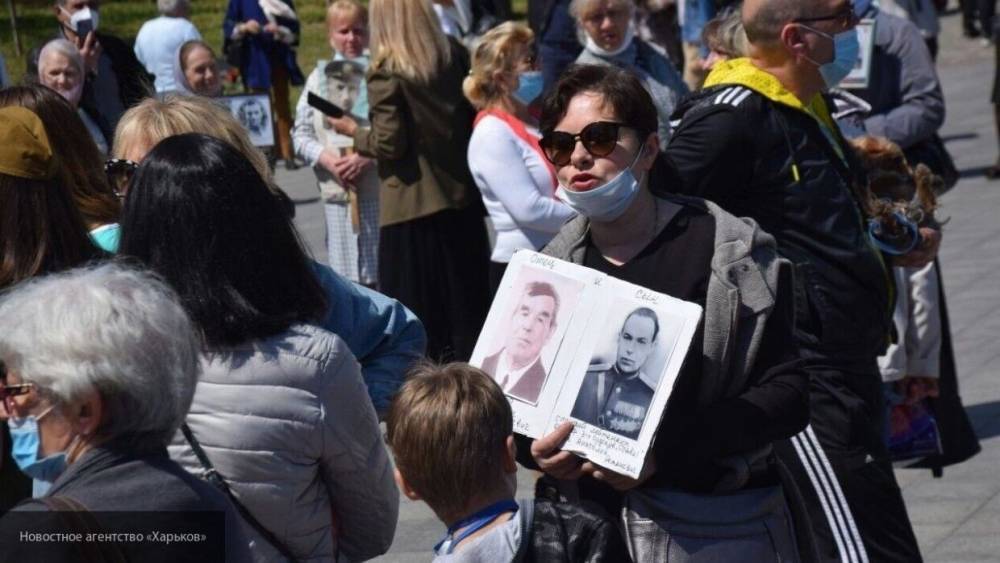 Марш радикалов с портретами нацистов прошел на аллее Славы в Одессе