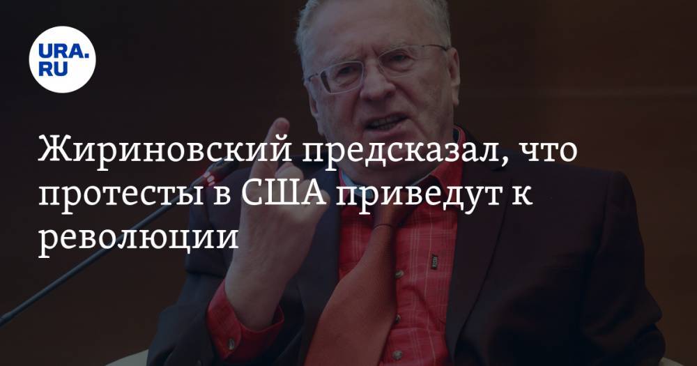 Жириновский предсказал, что протесты в США приведут к революции