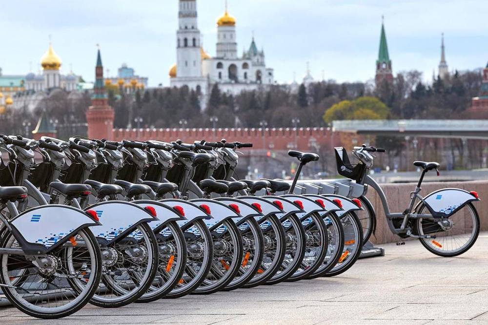 Велопрокат возобновил работу в Москве