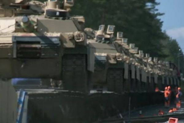 Американский танковый батальон отправляется из Литвы на родину