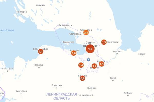 Индекс самоизоляции в Петербурге после смягчения запретов упал до единицы