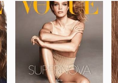 Наталья Водянова в откровенном наряде снялась для обложки Vogue
