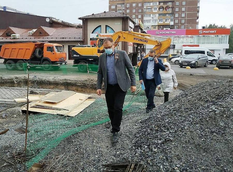 В Кемерове начали строить новый фонтан