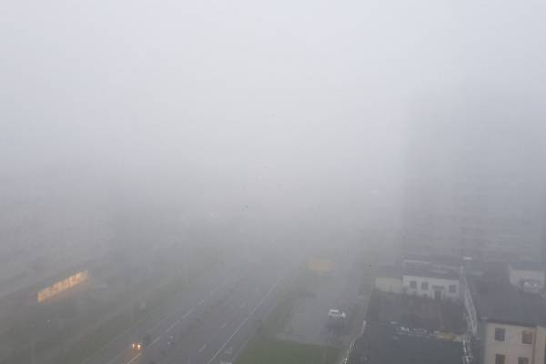 10 июня Петербург заволокло туманом