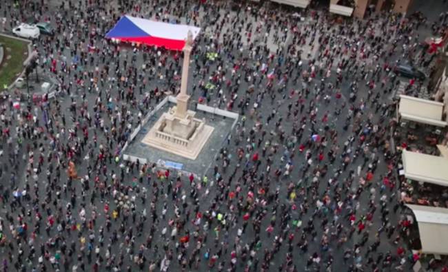 По всей Чехии прошли акции протеста