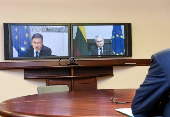 Президент Науседа просит Евросоюз «более амбициозно» финансировать Литву