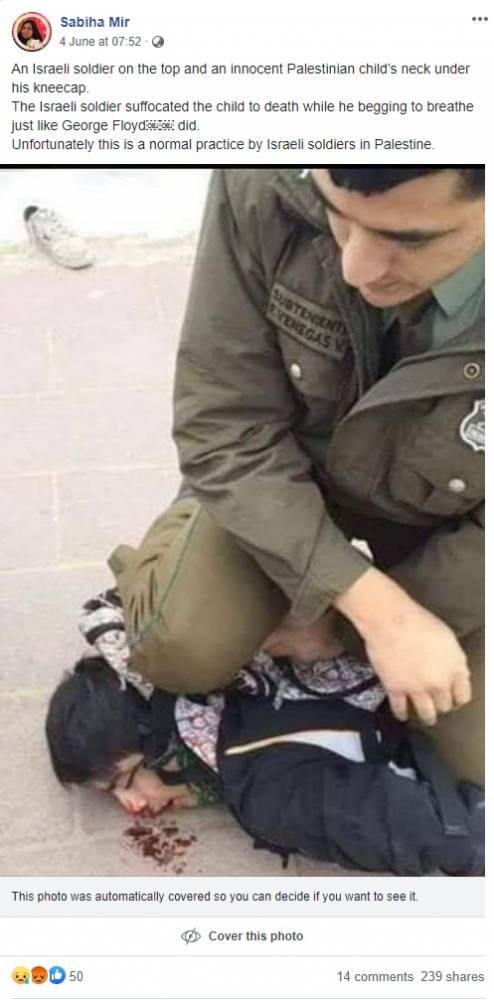 Как чилийский полицейский «израильскую военщину» изображал