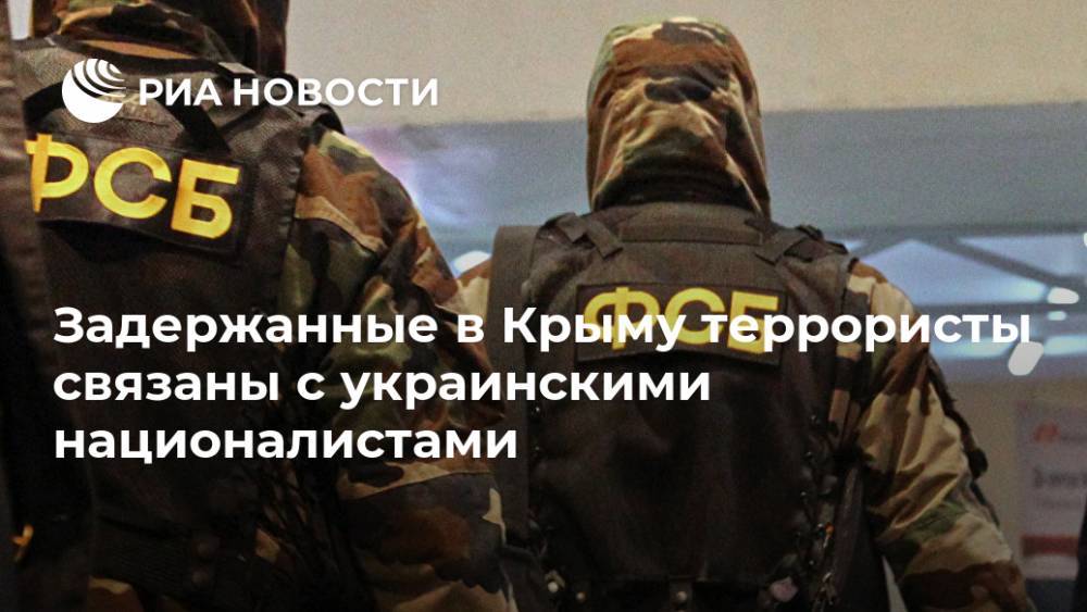 Задержанные в Крыму террористы связаны с украинскими националистами