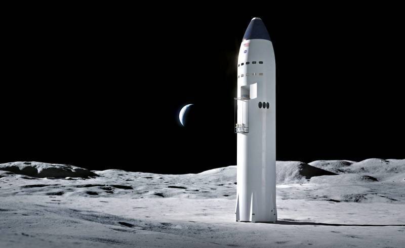 Лунная версия Starship от SpaceX не вернется обратно на Землю