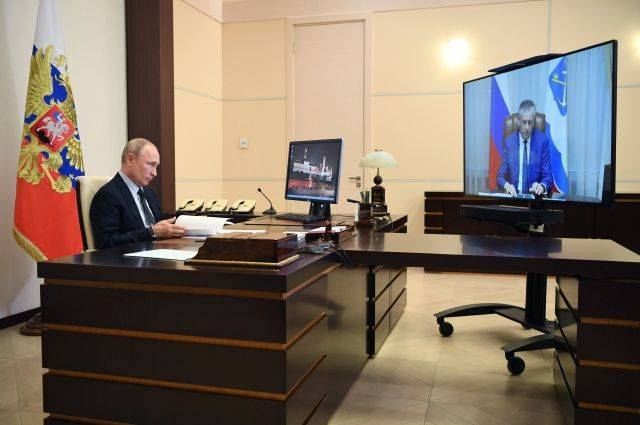 Путин пожелал Дрозденко удачи на выборах губернатора Ленинградской области