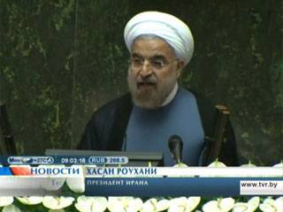 Хасан Роухани - Аля Хаменеи - В Тегеране приведен к присяге новый президент Ирана Хасан Роухани - tvr.by - Иран - Тегеран