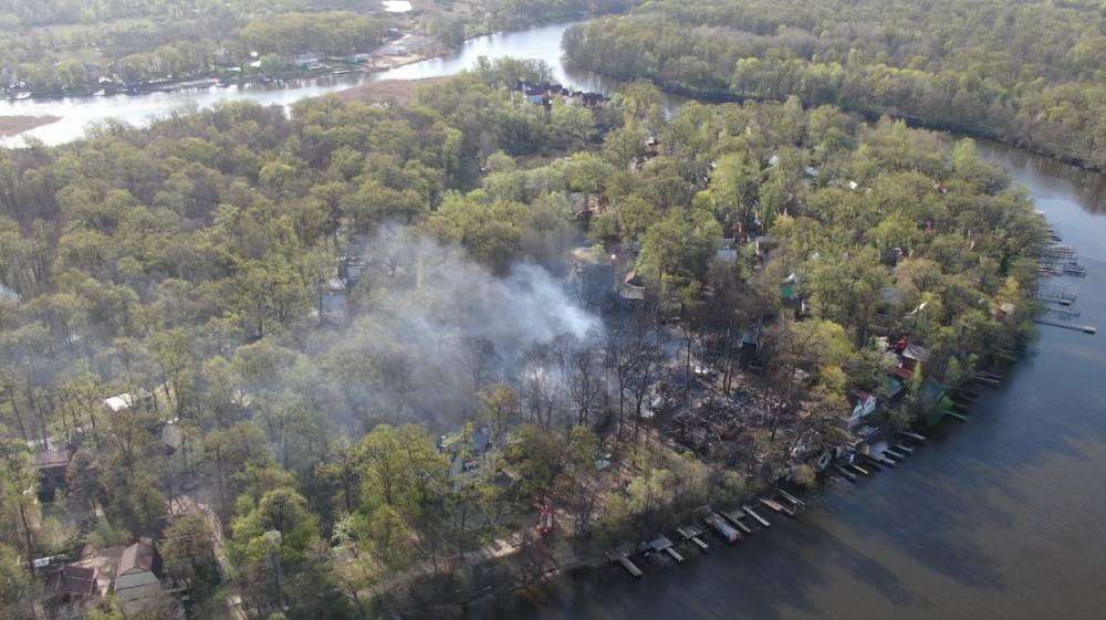 Причиной крупного пожара в рыбацком посёлке под Воронежем назвали поджог