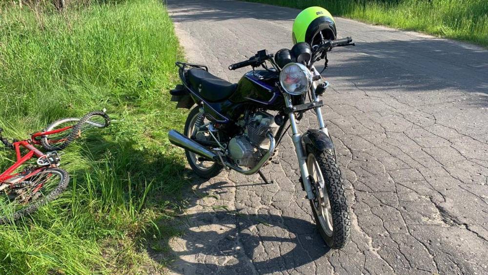 В Клепиковском районе мотоциклист сбил 9-летнего велосипедиста