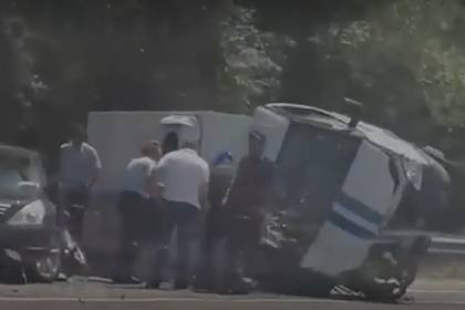Семь человек пострадали в ДТП с автомобилем российской полиции